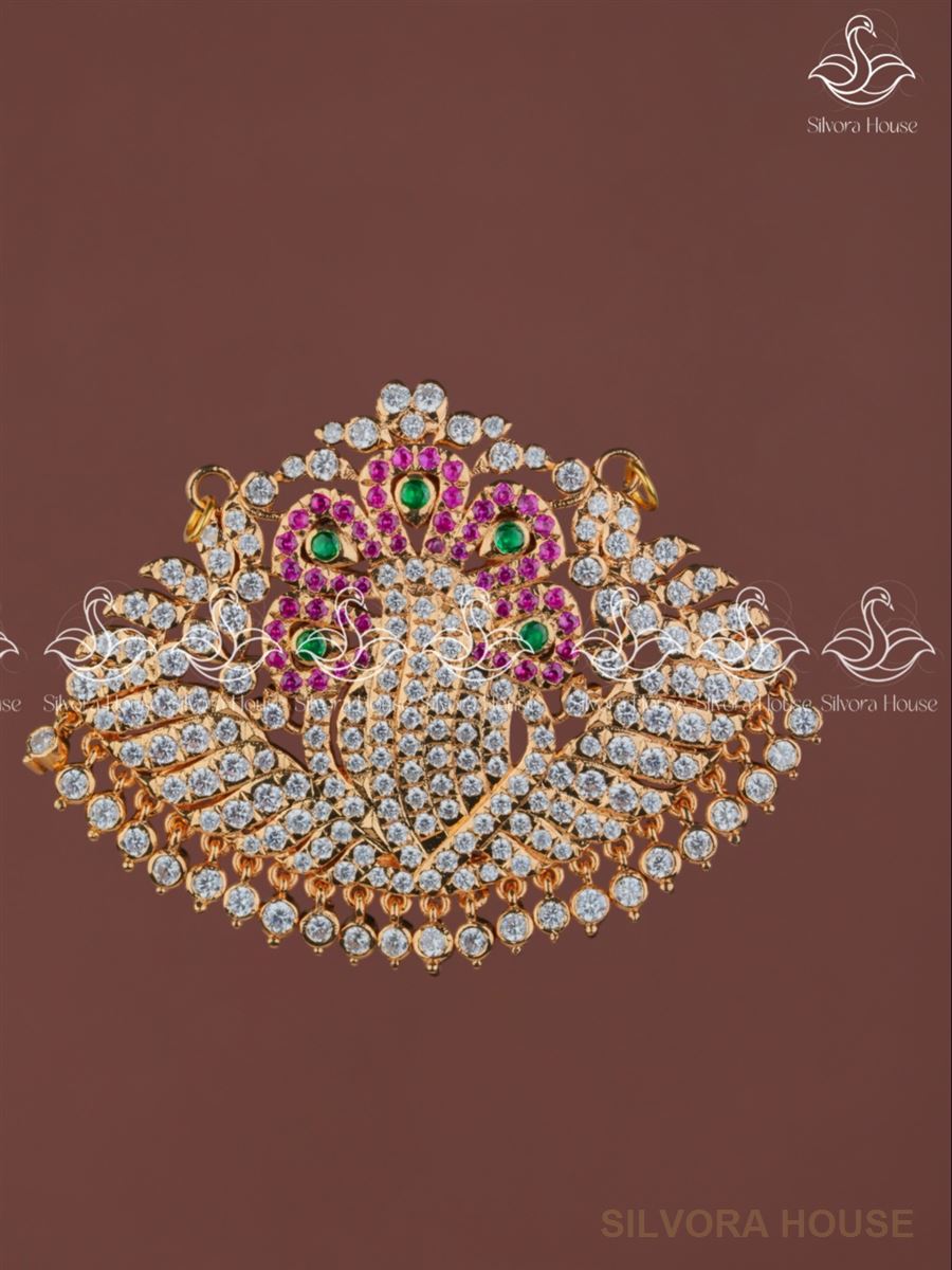 Mayura Mandala 925 Silver Gatti Stone Pendant